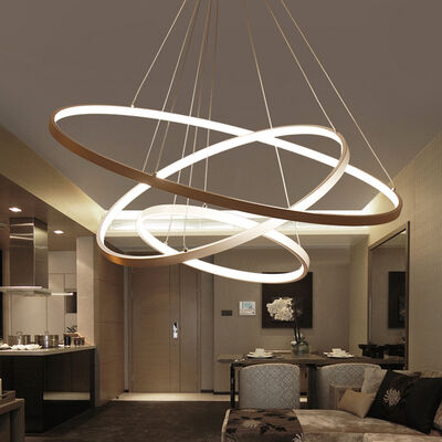 Acrylic Aluminum Body LED Ceiling Lamp Fixtures Groove Four Tier Pendant（WH-AP-629）