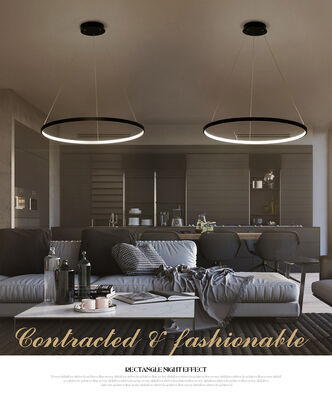 Acrylic Aluminum Body LED Ceiling Lamp Fixtures Groove Four Tier Pendant（WH-AP-629）