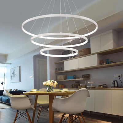 Acrylic Aluminum Body LED Ceiling Lamp Fixtures Groove Four Tier Pendant（WH-AP-629）
