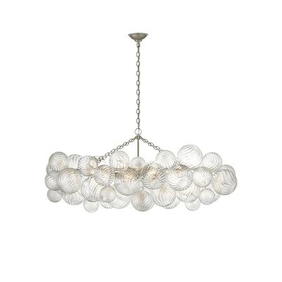 Trendy Glass Bubble Art Deco Gold Dimmable Hanging Lamps Talia Linear Chandelier（WH-AP-631）