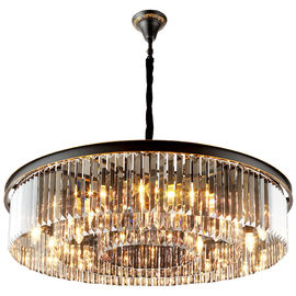 Semi flush Crystal ceiling Pendant Light Fixtures Amber Color For Home Decoration (WH-CA-21)