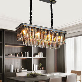 Semi flush Crystal ceiling Pendant Light Fixtures Amber Color For Home Decoration (WH-CA-21)