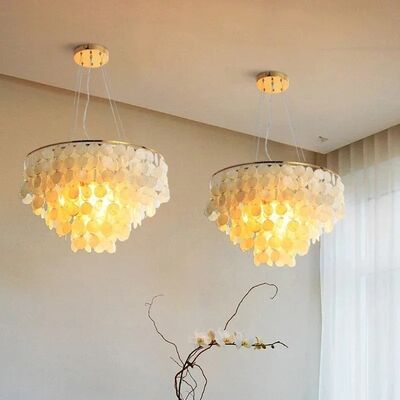 Shell Led Chandelier Restaurant Living Room Hanging Light Selene Chandelier（WH-AP-642）
