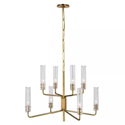 Light luxury atmospheric glass chandelier high-end durable copper lamp Casoria Two Tier Chandelier （WH-AP-653）