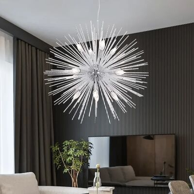 Hedgehog Ball Chandelier American Living Room Dining Room Sunburst Starburst Chandelier （WH-AP-656）