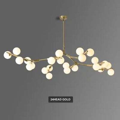 Nordic Black Gold Pendant Light Glass Led Chandelier （WH-AP-662）
