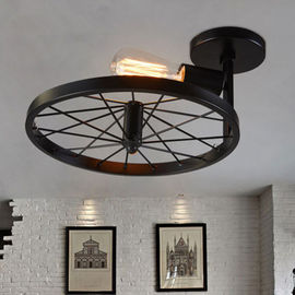 Retro pull down Wheel ceiling light Fixtures For Indoor home Lighting (WH-LA-07)