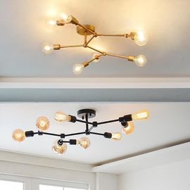 Black Gold industrial ceiling light Fixtures For Indoor home ceiling Decoration (WH-LA-17)