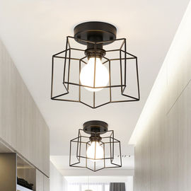 Industrial cage retro ceiling Lights Fixtures For Hallway Bedroom Indoor Lighting (WH-LA-19)