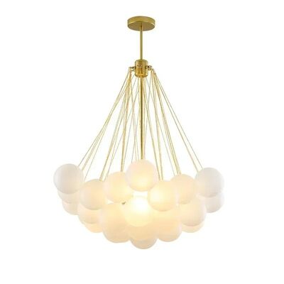 Glasses Bubble Chandeliers Nordic Frosted Glass Gold Black Pendant Light （WH-AP-669）