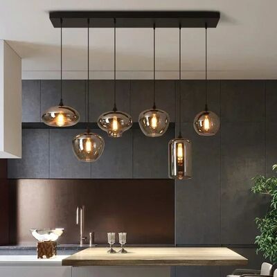 Modern Glass Chandeliers For Dining Tables Living Room Kitchen Office Coffee Hanging Lamp （WH-AP-679）