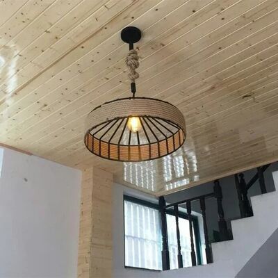 Vintage Industrial  Rope Ceiling Lamp Hanging Light Chandeliers （WH-AP-683）