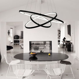 Black kitchen circular pendant lights For Living room Bedroom (WH-AP-18)