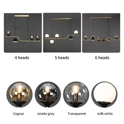 Nordic Glass Pendant Light for Dining Room Table Living Room Glasses Pendant Lamp（WH-AP-689）