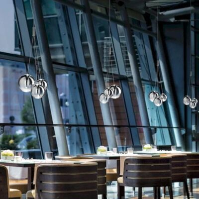 Minimalist Nordic LED Glass Chandelier Personality Interior Pendant Lamp（WH-AP-690）