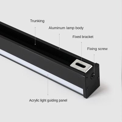 Nordic Black White LED Wall Lamp for Bedroom LED Long Strip Wall Lights （WH-AP-692）