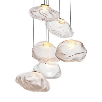 Glass Pendant Light Art Cloud Design Hanging Lamp Blown Glass Pendant lamp（WH-AP-693）