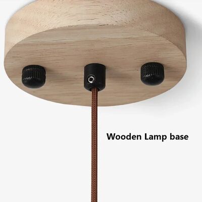 Vintage Natural Stone LED Pendant Light Nordic Retro Travertine Chandelier （WH-AP-697）