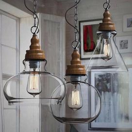 Industrial Glass Ball Pendant Lights Farmhouse Kitchen Dining room Lighting (WH-GP-29)