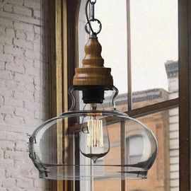 Industrial Glass Ball Pendant Lights Farmhouse Kitchen Dining room Lighting (WH-GP-29)