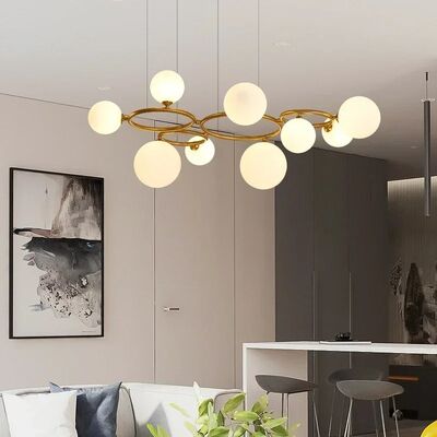 Magic Beans Chandelier Glass Bubbles Round G9 Light Fixture （WH-AP-719）