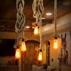 Retro loft Vintage Pendant Lights Loft DIY Rope Pendants Lamps Industrial Hanging Lamp (WH-VP-10)