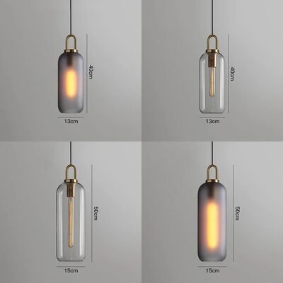 Postmodern retro hanging lamp Luxury Restaurant Nordic Ball Single glass pendant light(WH-GP-183)