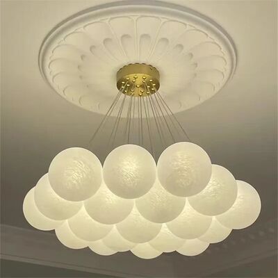Nordic bubble pendant lamp Cream Cloud Glass Ball Chandelier (WH-GP-188)