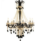 Black huge crystal chandelier for Kitchen Dining room Lighting Fixtures (WH-CY-153)