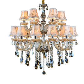 Designer crystal chandelier lighting with Flower Lampshade for Living room Lighting (WH-CY-156)