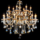 Designer crystal chandelier lighting with Flower Lampshade for Living room Lighting (WH-CY-156)