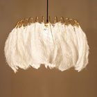 Modern White Feather pendant lights For kitchen Bedroom Lighting (WH-AP-77)