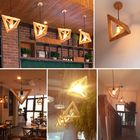 Triangle rectangle wood Pendant Hanging Lights For Indoor Home Kitchen Dining room (WH-WP-14)