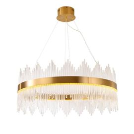 Rectangle Crystal Suspension Lights Gold Crystal Lamp For Indoor Home Decoration Lustre (WH-AP-89)