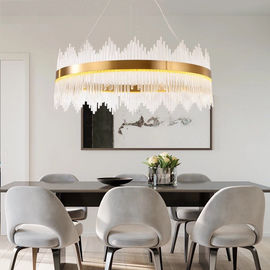 Rectangle Crystal Suspension Lights Gold Crystal Lamp For Indoor Home Decoration Lustre (WH-AP-89)