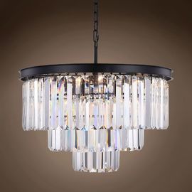 Black Crystal Hanging Chandeliers Drop Hanging Lights For Dining room Kitchen Lighting (WH-AP-96)