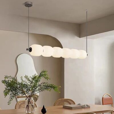 White glass bulb chandelier Long glass pendant lamp (WH-GP-191)