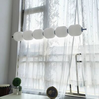 White glass bulb chandelier Long glass pendant lamp (WH-GP-191)