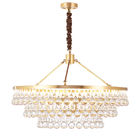 Drop Crystal Pendant Lights Gold Chandelier For Indoor Home Living room Lighting (WH-AP-105)