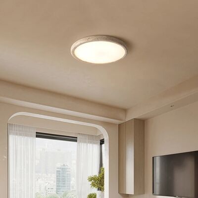 Corridor Light Fixture Bedroom Mounted Luminaire Wabi Sabi Circular Yelllow Stone Ceiling Lamp(WH-MA-316)