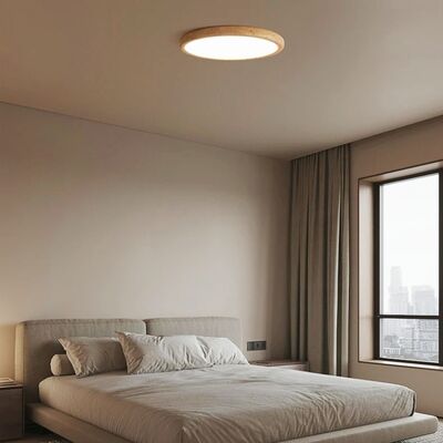 Corridor Light Fixture Bedroom Mounted Luminaire Wabi Sabi Circular Yelllow Stone Ceiling Lamp(WH-MA-316)