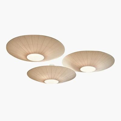 Dining Room lamp Bedroom Living Room Creative Circular Hotel Lobby Fabric Ceiling Light(WH-MA-318)