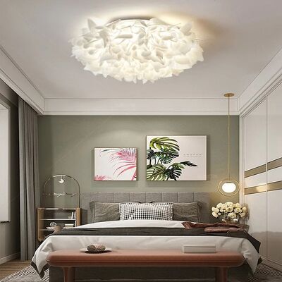 Restaurant Lamp Home Decor Bedroom Living Room Romantic White Flower Ceiling Lights(WH-MA-321)