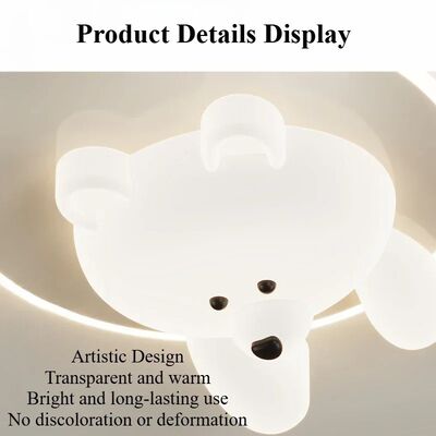 Children's Room Lighting Study Bedrooms Cream Ceiling Lamp Minimalist Bear Ceiling Light(WH-MA-324)