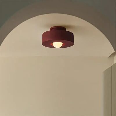 Hallway Balcony Light Bedroom Minimalist Small Light Wabi Sabi Round Simon Ceiling Lighting(WH-MA-329)