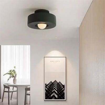 Hallway Balcony Light Bedroom Minimalist Small Light Wabi Sabi Round Simon Ceiling Lighting(WH-MA-329)