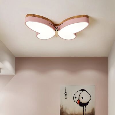 kids ceiling light Bedroom Boys And Girls Baby Cute Modern wood butterfly ceiling light(WH-MA-341)