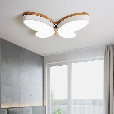 kids ceiling light Bedroom Boys And Girls Baby Cute Modern wood butterfly ceiling light(WH-MA-341)