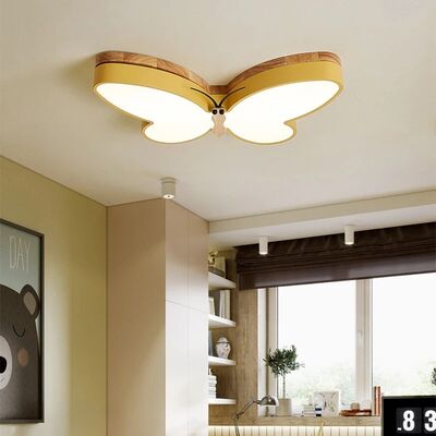 kids ceiling light Bedroom Boys And Girls Baby Cute Modern wood butterfly ceiling light(WH-MA-341)