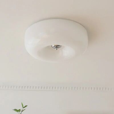 Bedroom Light Living Room French Aisle Balcony Surface Mounted Bauhaus Glass Ceiling Lamp(WH-MA-343)